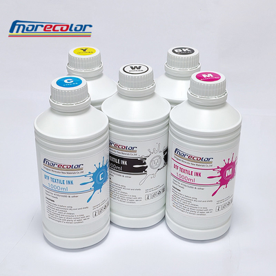 CMYKW Φυσικό Χρώμα Χρώμα Υφασμα μελάνι for μελάνιjet Printer Πιστοποιητικό MSDS