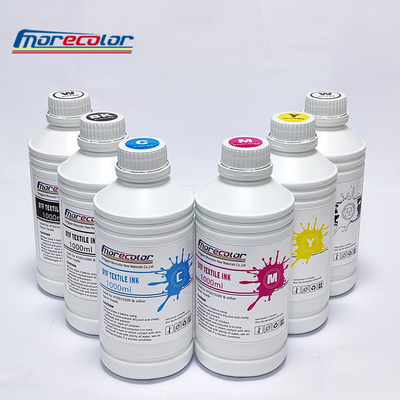 Μελάνι άμεσης μεταφοράς DTF Printing μελάνι CMYK Color White Color 1L για εκτύπωση T-shirt
